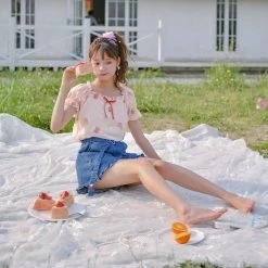 Juwas Heart Buckled Denim Shorts NEW ARRIVAL