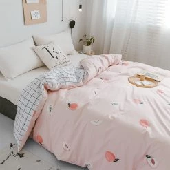 Juwas.com Online Store NEW ARRIVAL Sweet Peach Theme Comfortable Bedding Set