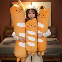 Juwas NEW ARRIVAL Long Cat Plush Toy Animal Pillow