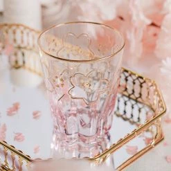 Juwas NEW ARRIVAL Cherry Blossom Glass Cup