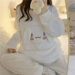 Juwas White Rabbit 3D Ears Oversized Sweater NEW ARRIVAL