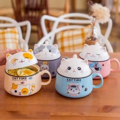 Juwas Cute Kitty Ceramic Bowl NEW ARRIVAL