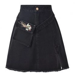 Juwas Chinese Flower Embroidered T-shirt Skirt Set NEW ARRIVAL