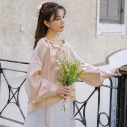 Juwas NEW ARRIVAL Kawaii Pastel Pink Off Shoulder Doll Blouse 10 Juwas NEW ARRIVAL Kawaii Pastel Pink Off Shoulder Doll Blouse