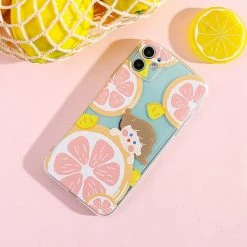 Juwas Kawaii Pink Lemonade Girl IPhone Case NEW ARRIVAL