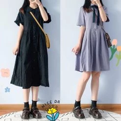 Juwas Kawaii Lolita School Girl Leather Loafers Shoes