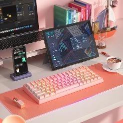 Juwas NEW ARRIVAL Colorful Mechanical Wireless & Wired Keyboard