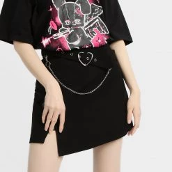 Juwas Irregularity Chain Short Skirts NEW ARRIVAL