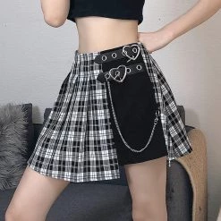 Juwas Kayla Goth Mini Skirts