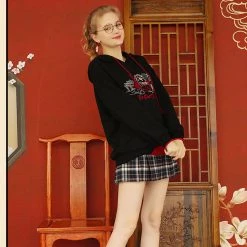 Juwas Cool “Hot Pot Culture” Printed Sweater Hoodie