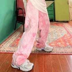 Juwas Chic Marble Print Loose Sweatpants