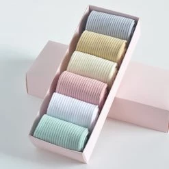 Juwas Pastels High Ankle Socks 6Pairs Set NEW ARRIVAL