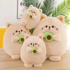 Juwas Kawaii Avocado Cat Plush Toy NEW ARRIVAL