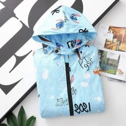 Juwas Letter Animal Number Printed Jacket