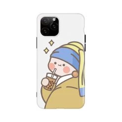 Juwas.com Online Store NEW ARRIVAL Milk Tea Girl And Van Gogh IPhone Case