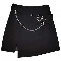Juwas Irregularity Chain Short Skirts NEW ARRIVAL