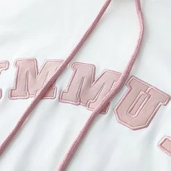 Juwas CLOTHING YMMUY Letter Love Heart Embroidery Pocket Hoodie