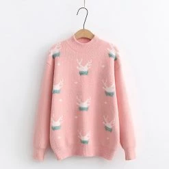 Juwas Japanese Round Collar Sweater CLOTHING