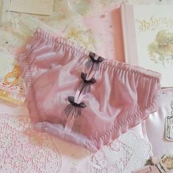 Juwas Cute See Through Ribbon Back Plus Size Panty 16 Juwas Cute See Through Ribbon Back Plus Size Panty