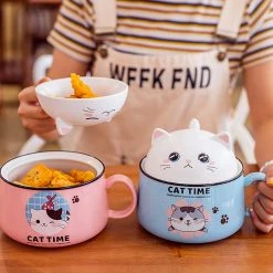 Juwas Cute Kitty Ceramic Bowl NEW ARRIVAL