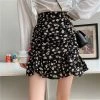 Juwas NEW ARRIVAL Vintage Floral Print High Waist Skirt