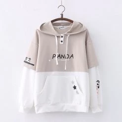 Juwas CLOTHING Little Panda Front Pocket Hoodie