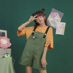 Juwas Monster Emoji Overalls And Shirt NEW ARRIVAL