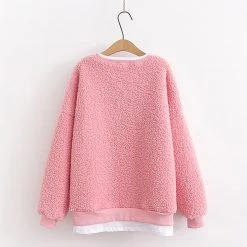 Juwas Smile Face Loose Sweatshirt CLOTHING