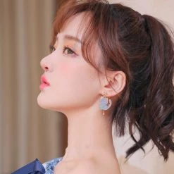 Juwas NEW ARRIVAL Cartoon Cat Irregular Silver Earrings