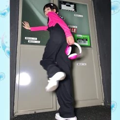 Juwas Retro Punk Kitty Print Oversize Overalls NEW ARRIVAL 11 Juwas Retro Punk Kitty Print Oversize Overalls NEW ARRIVAL