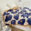 Juwas HOME&LIFESTYLE Sweet Blue Pear Print Plush Velvet Blanket