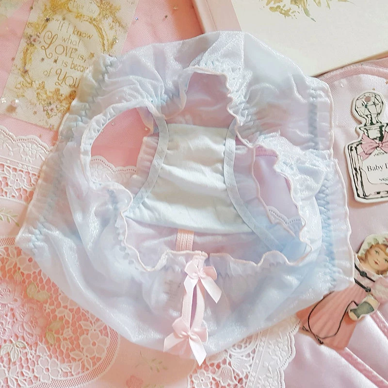 Juwas Cute See Through Ribbon Back Plus Size Panty 10 Juwas Cute See Through Ribbon Back Plus Size Panty