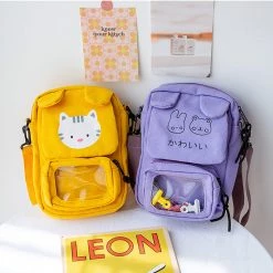 Juwas Kawaii Animals “Meow And Panda” Crossbody Bag HOME&LIFESTYLE