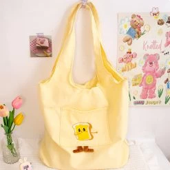 Juwas NEW ARRIVAL Yellow Sandwich Tote Bag