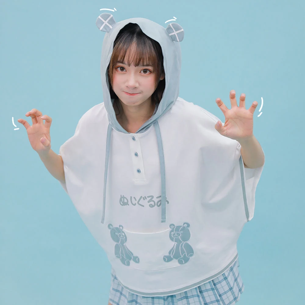 Juwas NEW ARRIVAL Kawaii Japanese Style Bear Hoodie Shirt 3 Juwas NEW ARRIVAL Kawaii Japanese Style Bear Hoodie Shirt