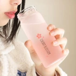 Juwas.com Online Store NEW ARRIVAL Kawaii Japanese Sakura Color Changing Water Bottle