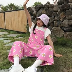 Juwas NEW ARRIVAL Flowers Print Rose Overalls Suitpants Dungaree 15 Juwas NEW ARRIVAL Flowers Print Rose Overalls Suitpants Dungaree
