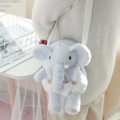 Juwas Cute Plush Elephant Backpack/Crossbody Bag NEW ARRIVAL