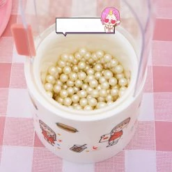 Juwas NEW ARRIVAL Kawaii Snack Girl Makeup Brush Holder- With Pearls