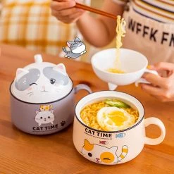 Juwas Cute Kitty Ceramic Bowl NEW ARRIVAL