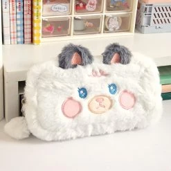 Juwas Fuzzy Animal Pencil Case ACCESSORIES