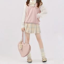 Juwas Kawaii School Uniform Knitted Vest NEW ARRIVAL 14 Juwas Kawaii School Uniform Knitted Vest NEW ARRIVAL