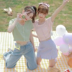 Juwas Sweet Fruits Crop Shirt NEW ARRIVAL