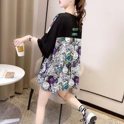 Juwas NEW ARRIVAL Cartoon Dinosaur Loose T-shirt 17 Juwas NEW ARRIVAL Cartoon Dinosaur Loose T-shirt