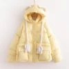 Juwas Rabbit Ears Cotton Padded Winter Coat NEW ARRIVAL 1 Juwas Rabbit Ears Cotton Padded Winter Coat NEW ARRIVAL