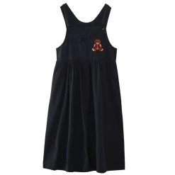 Juwas NEW ARRIVAL Kawaii Sleeveless Navy Bear Dress