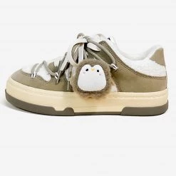 Juwas Shoes Penguin Platform Inner Fleece Sneakers 13 Juwas Shoes Penguin Platform Inner Fleece Sneakers
