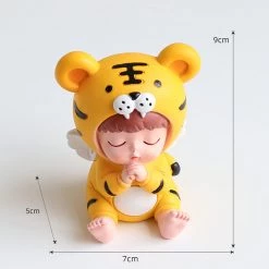Juwas Cute Tiger Suit Baby Mini Figurine