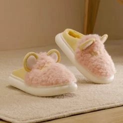 Juwas Kawaii Ears Fuzzy Home Slippers NEW ARRIVAL