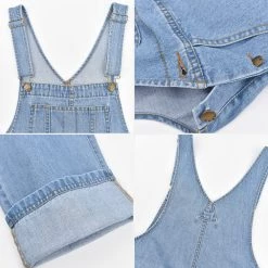 Juwas Farmers Faded Blue Denim Overalls